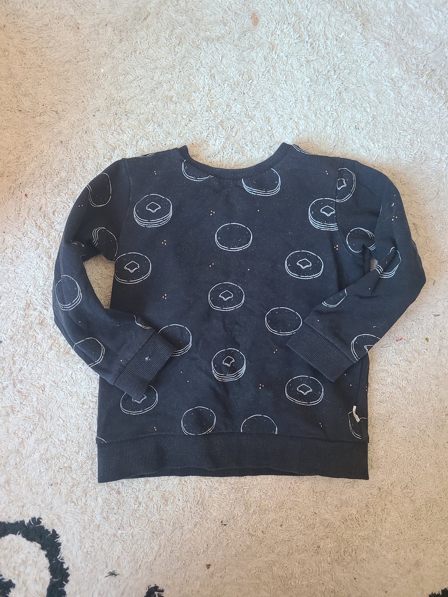 Cotton Miles Sweatshirt with Pancakes Size 4 (pre-loved)