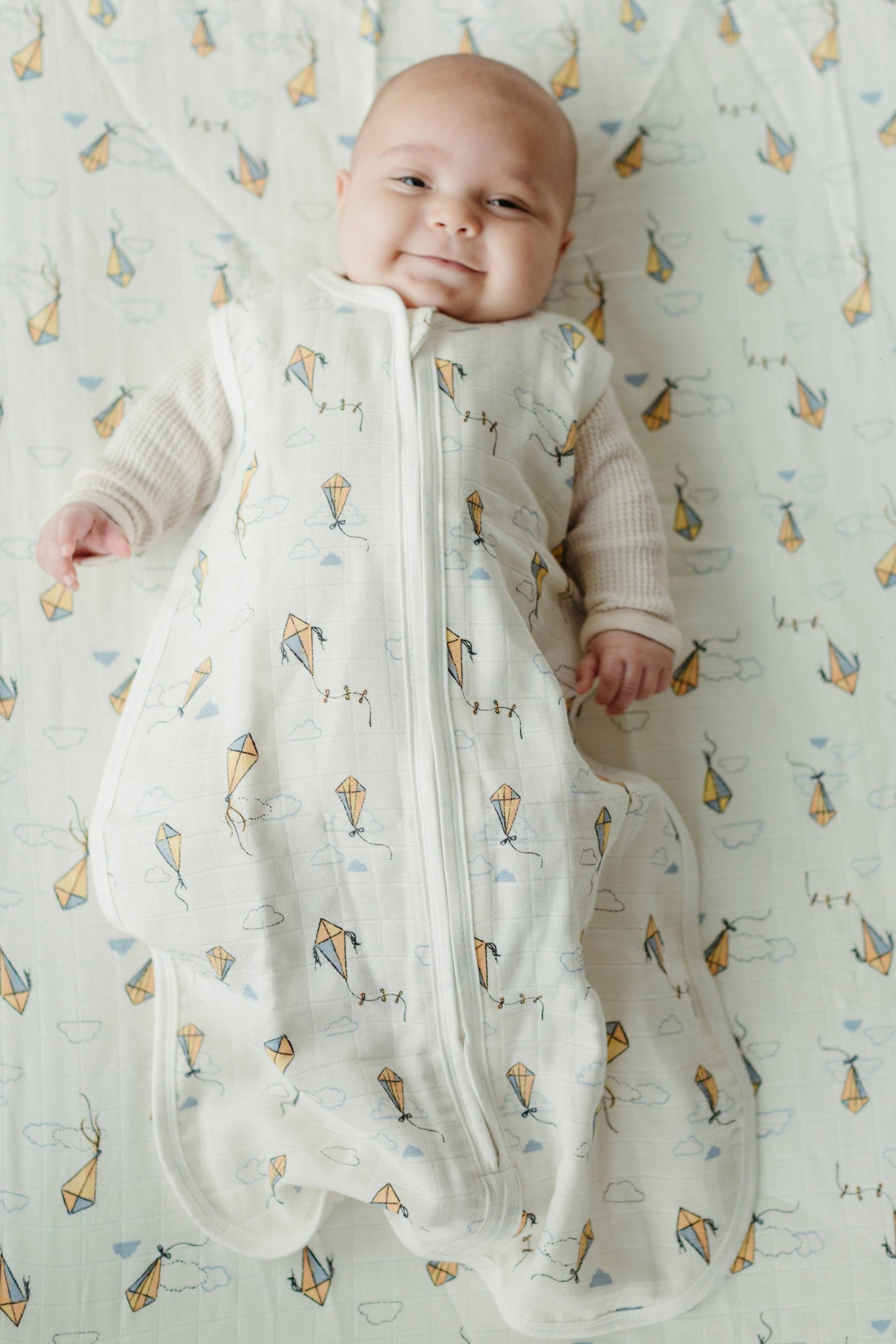Organic Muslin Sleep Sack - Kites