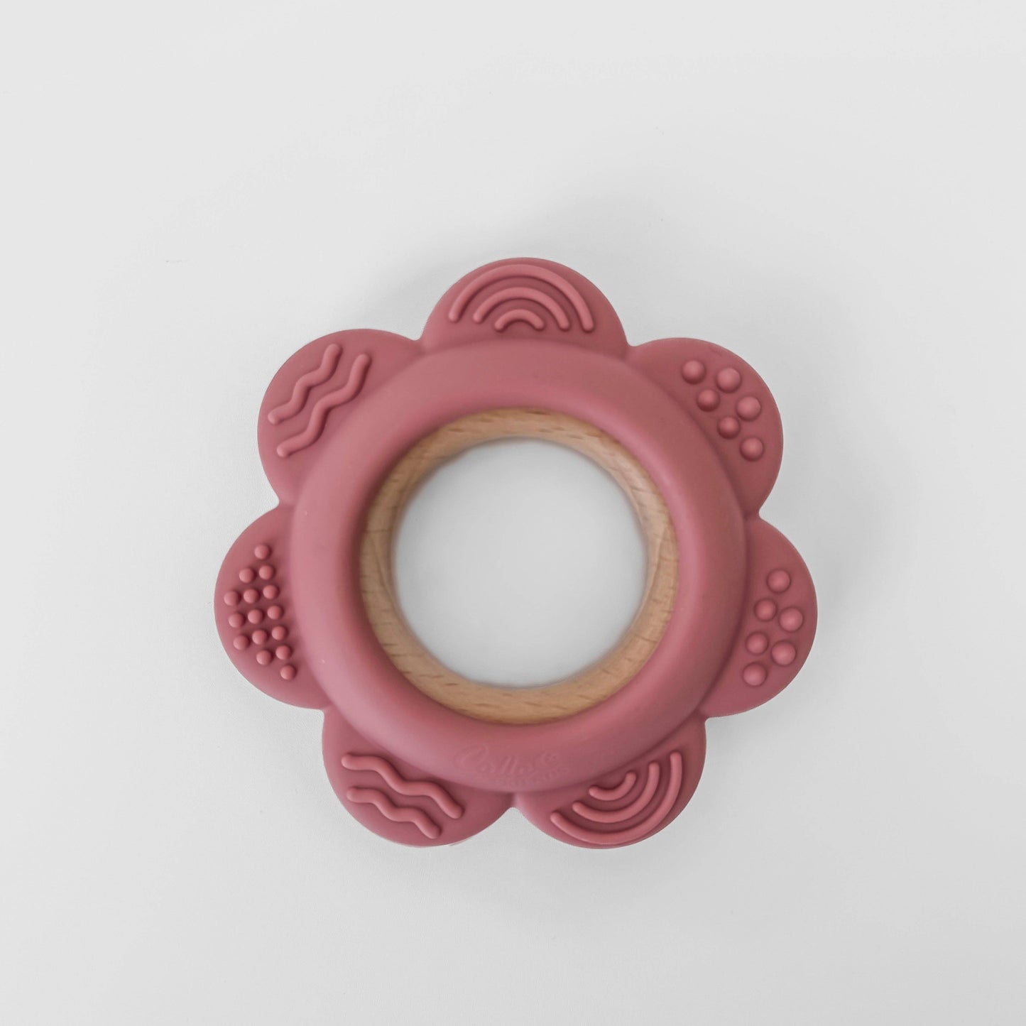 Silicone & Beechwood Garden Party Teether