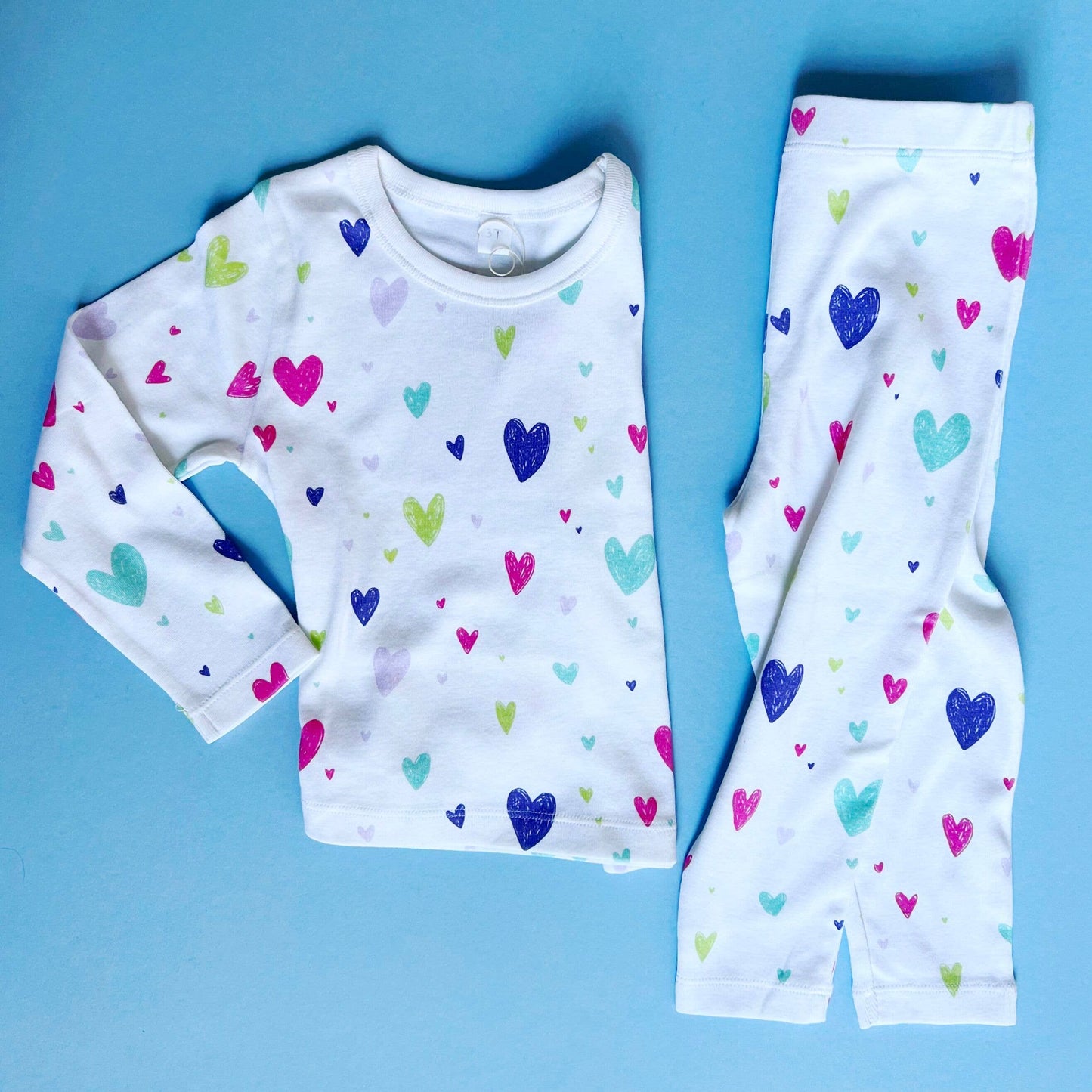 Organic Hearts Kids Pajamas
