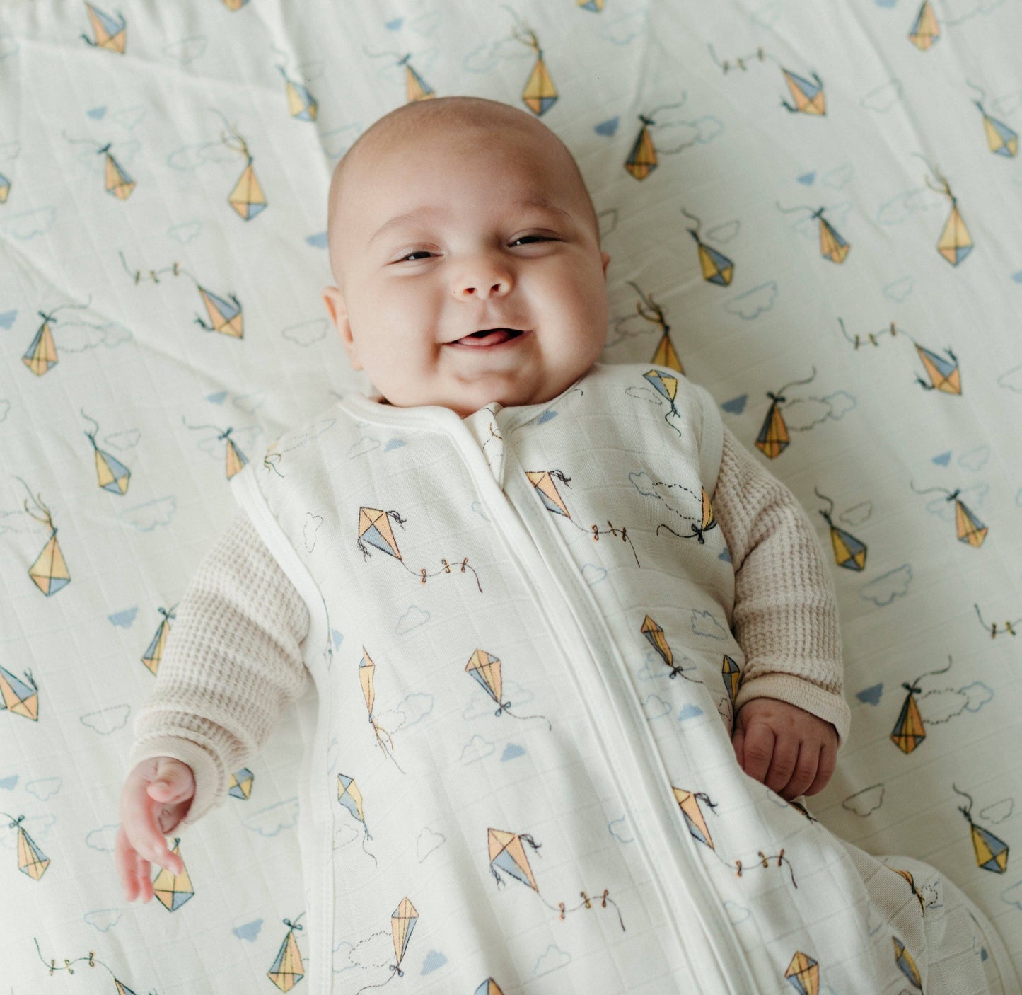 Organic Muslin Sleep Sack - Kites