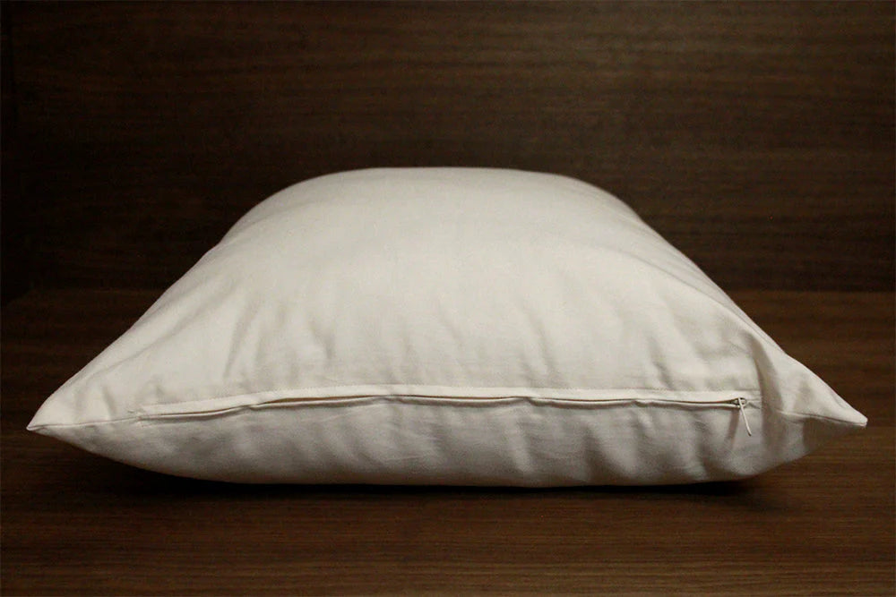 Firm wool organic cotton pillow