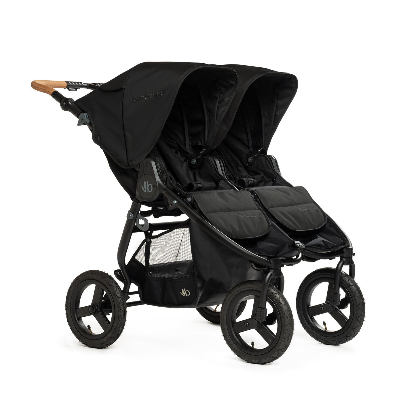 Bumbleride black all terrain Indie Twin Double side by side baby toddler stroller