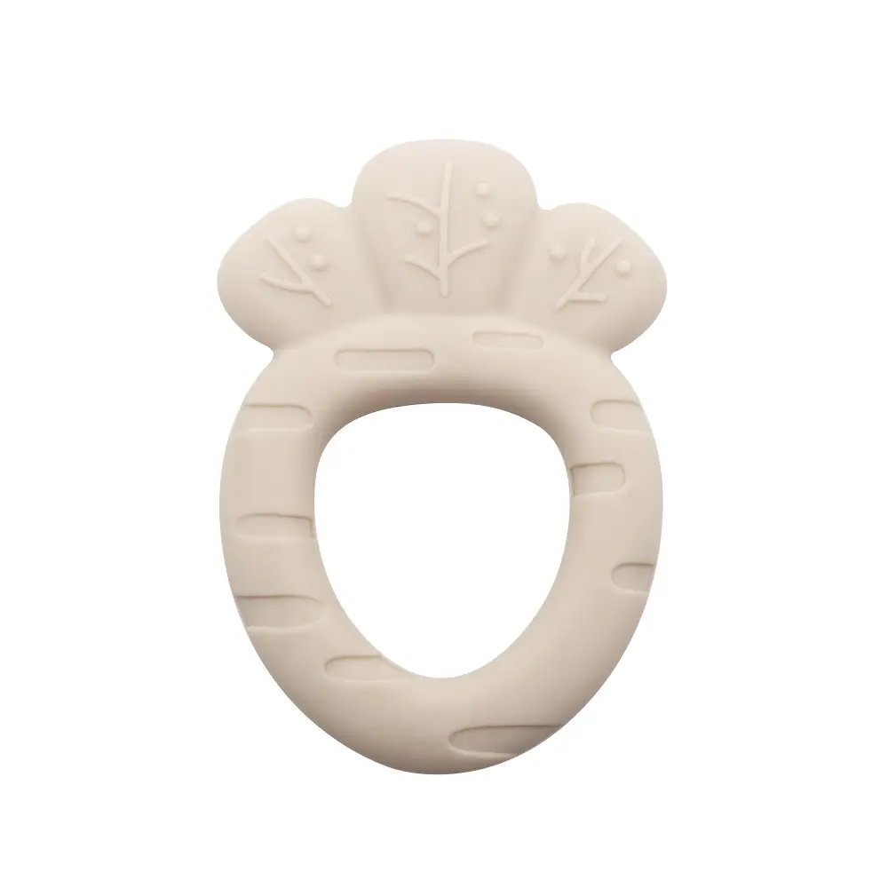 Food grade silicone white carrot baby teether Easter Basket Passover