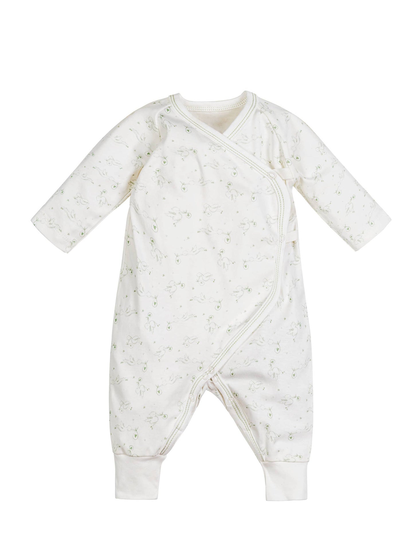Side Snap Kimono - Stork