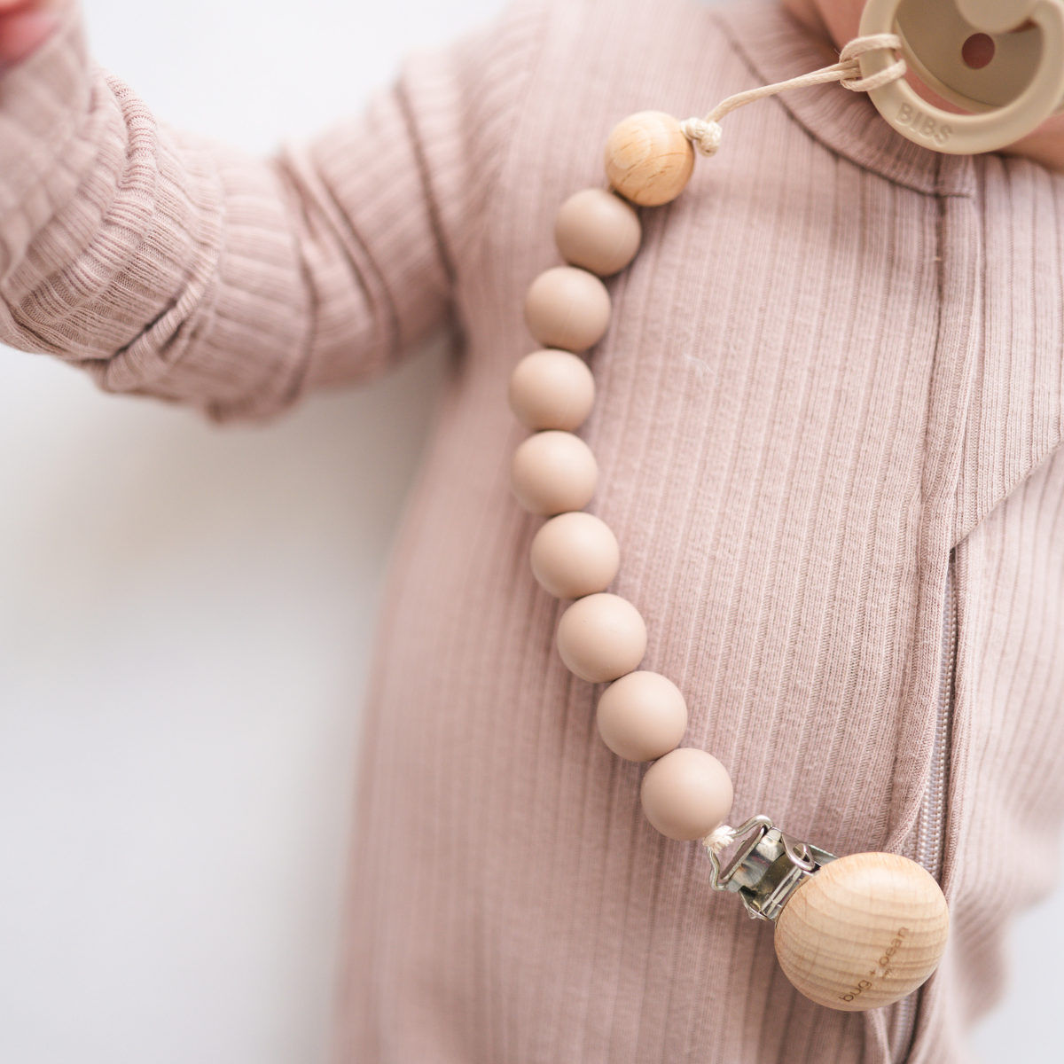Pacifier Clip Holder -Walnut