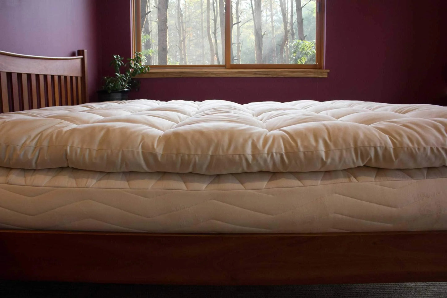 certified organic wool cotton mattress topper holy lamb organics