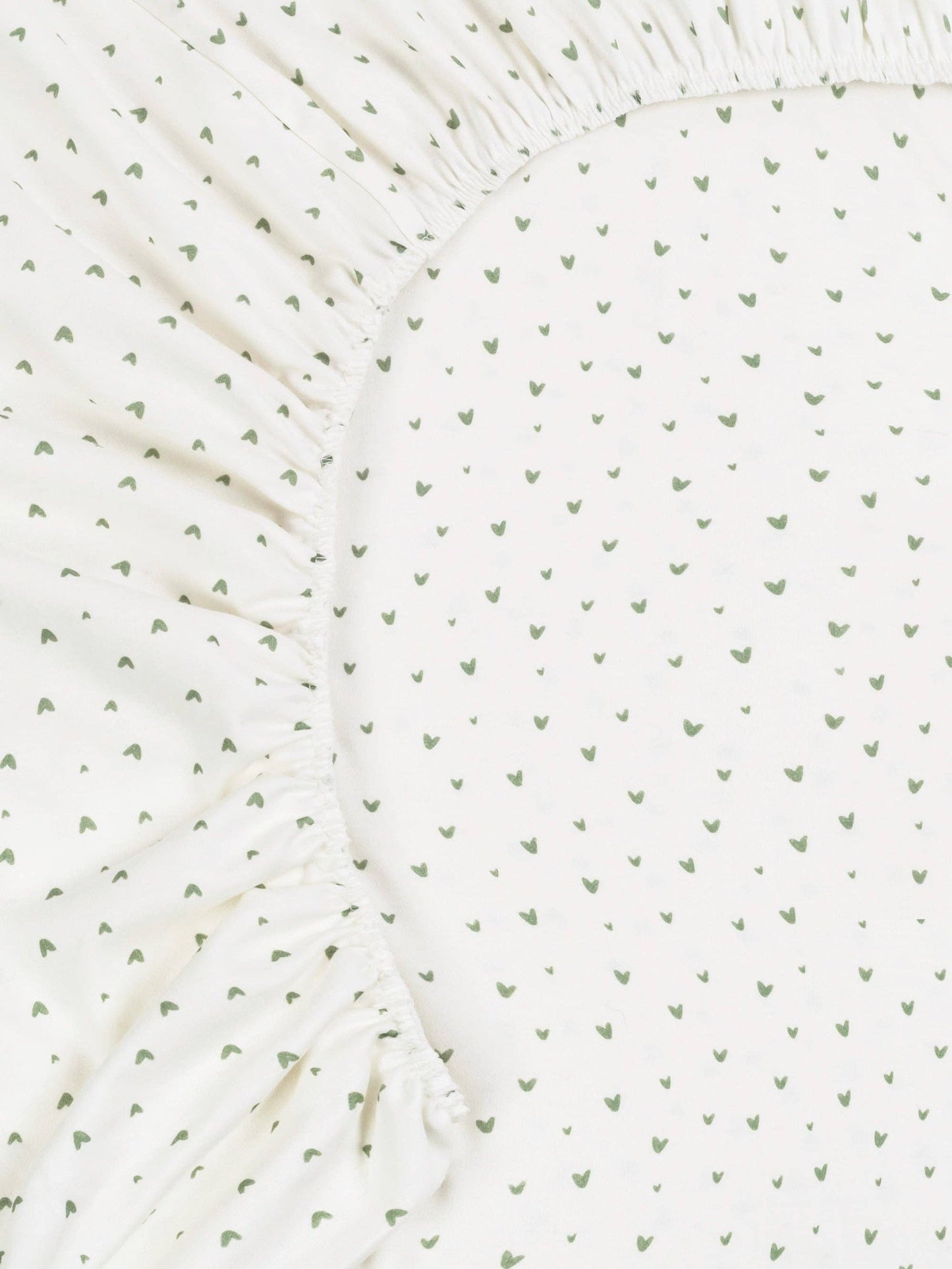 Organic Cotton Crib Sheet - Hearts