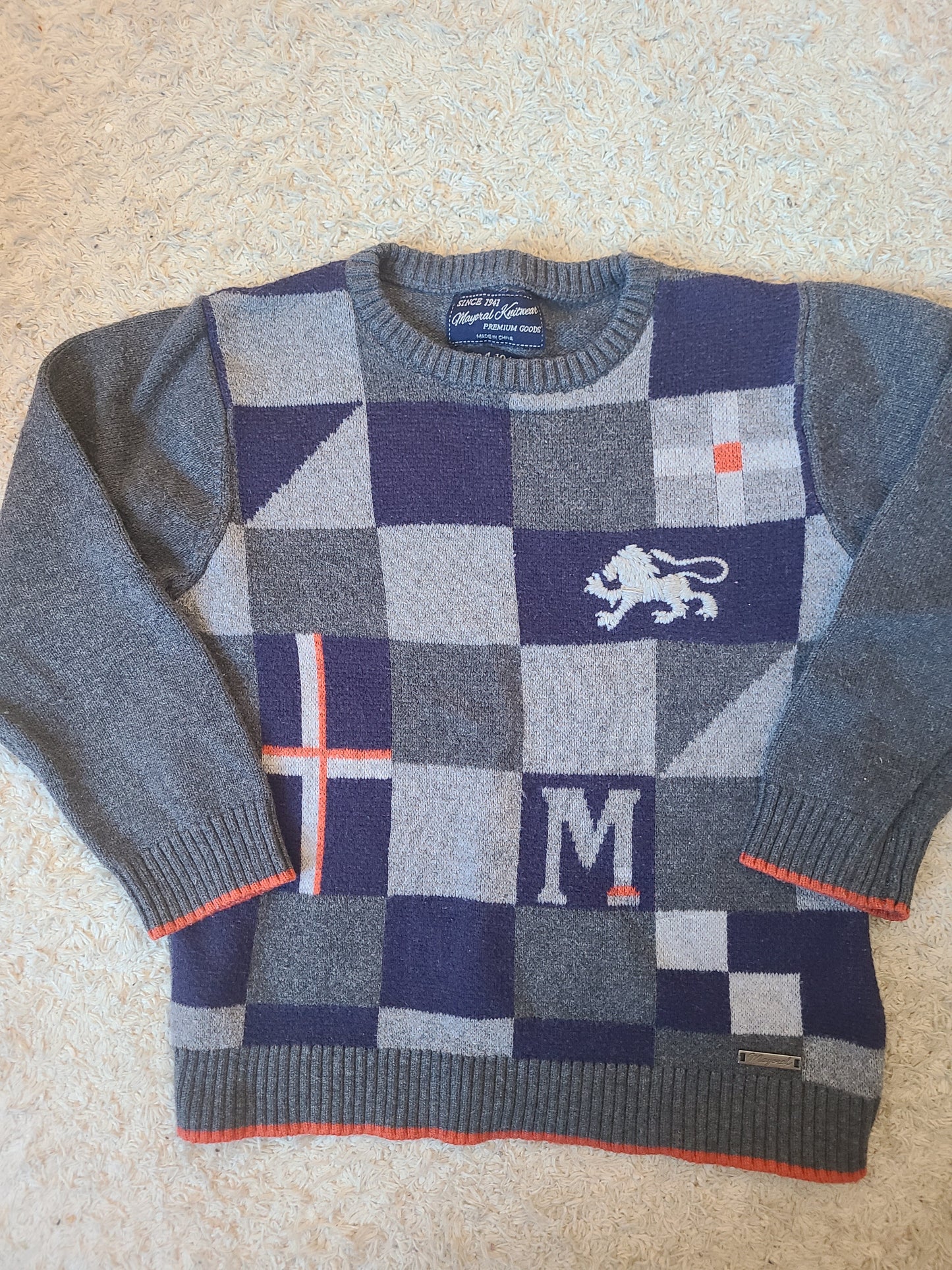 mayoral knit wool cotton toddler sweater