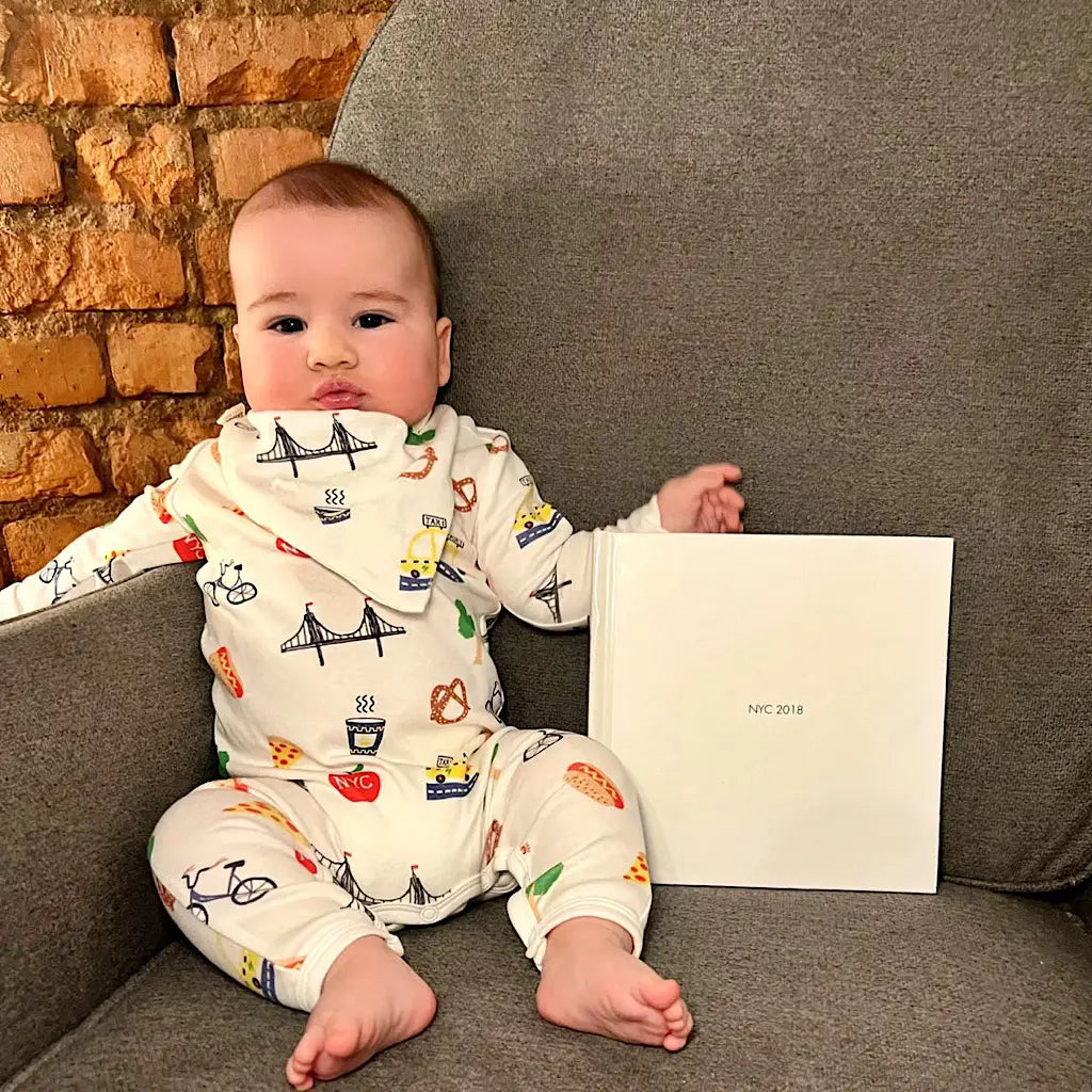 Organic Cotton NYC Bandana Bib