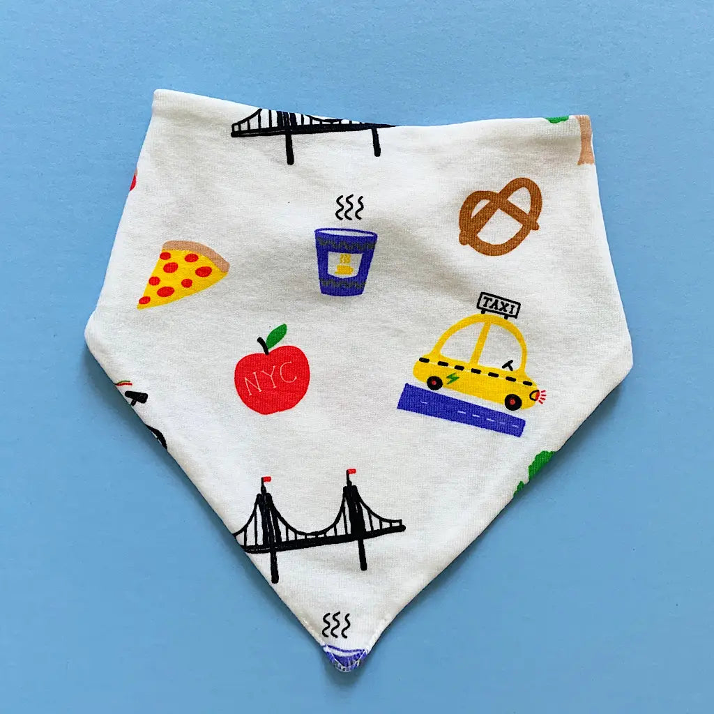 Organic Cotton NYC Bandana Bib