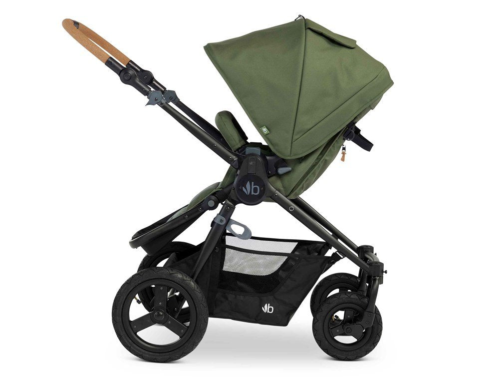 Bumbleride Era stroller in Olive with Premium black chassis