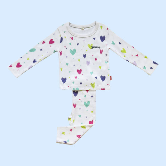 Organic Hearts Kids Pajamas