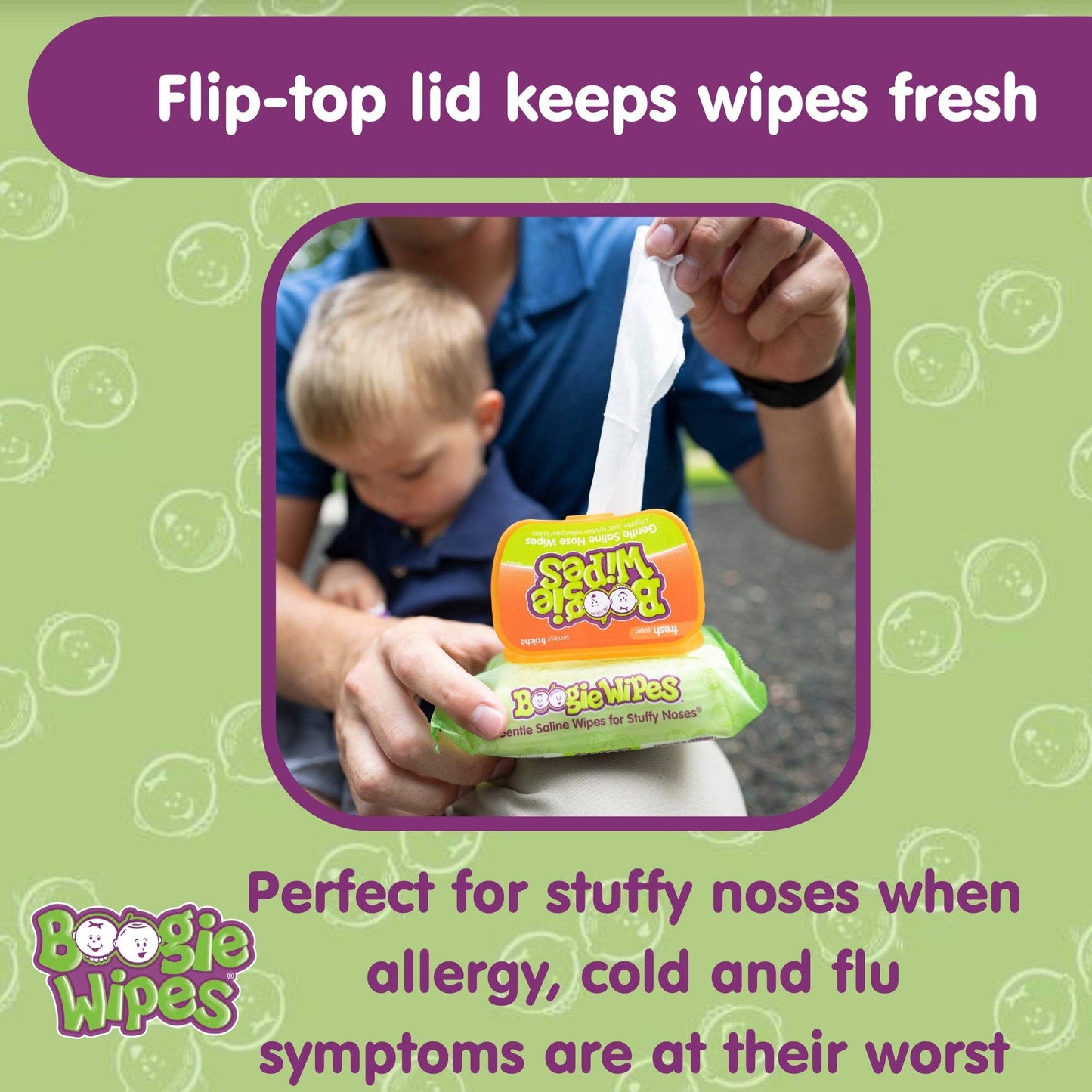 Boogie Saline Nose Wipes