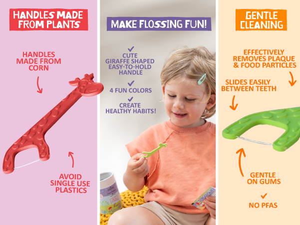 Jack N' Jill Fairy Floss Dental Flossers