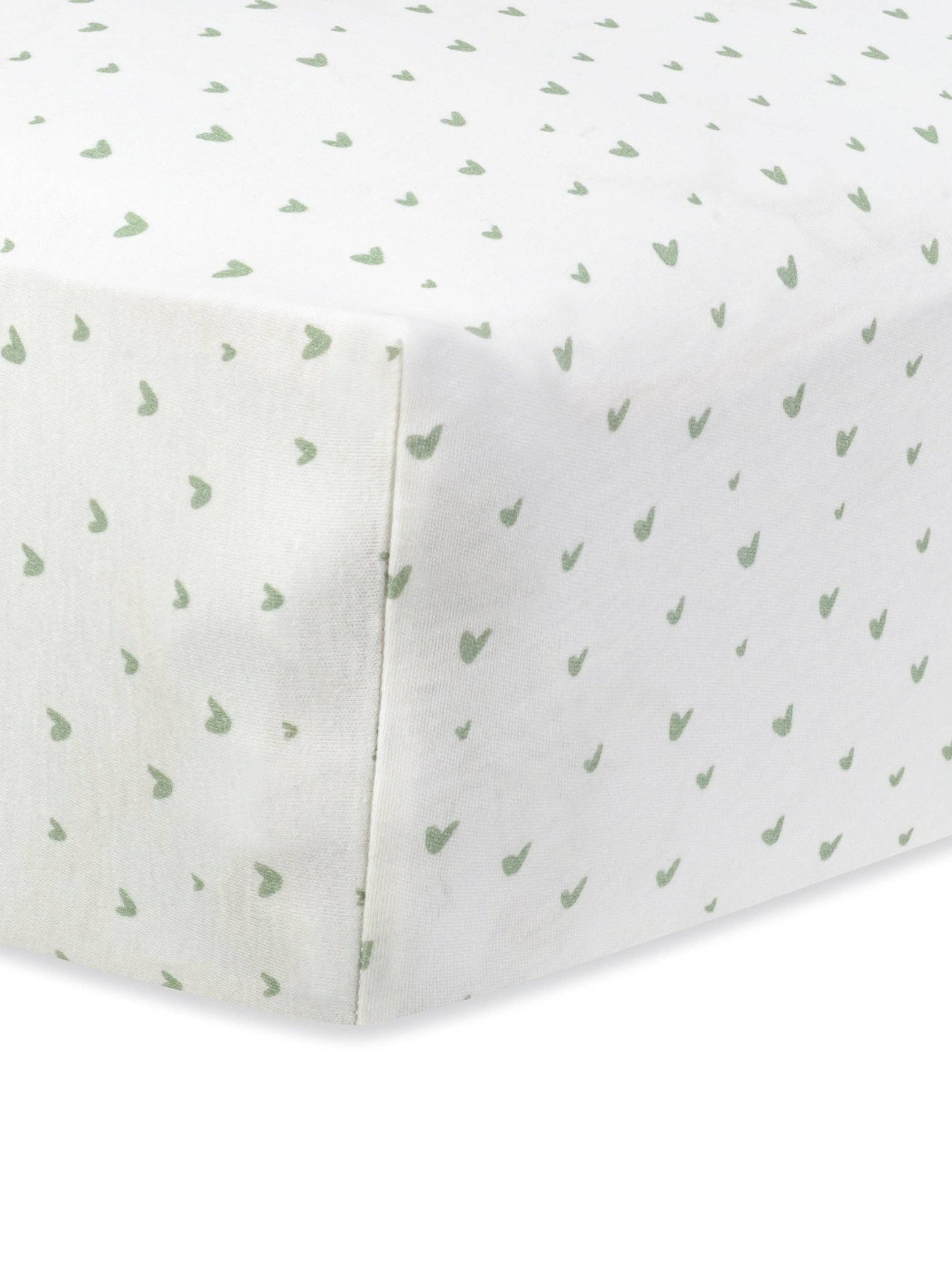 Organic Cotton Crib Sheet - Hearts