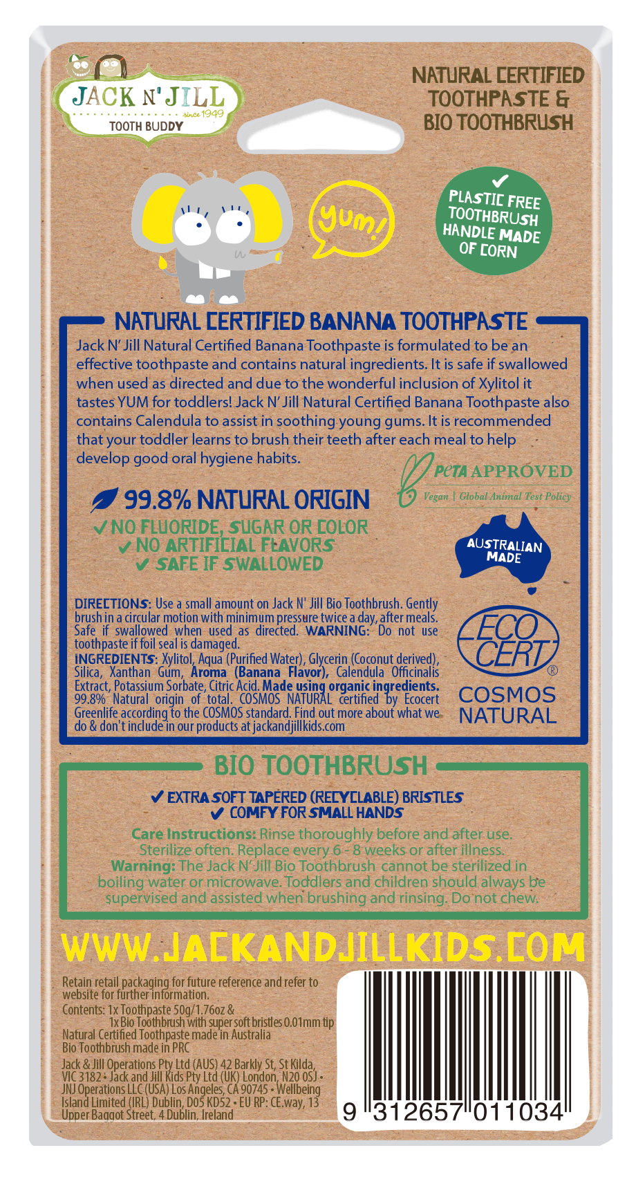 Jack N' Jill Tooth Buddy Pack