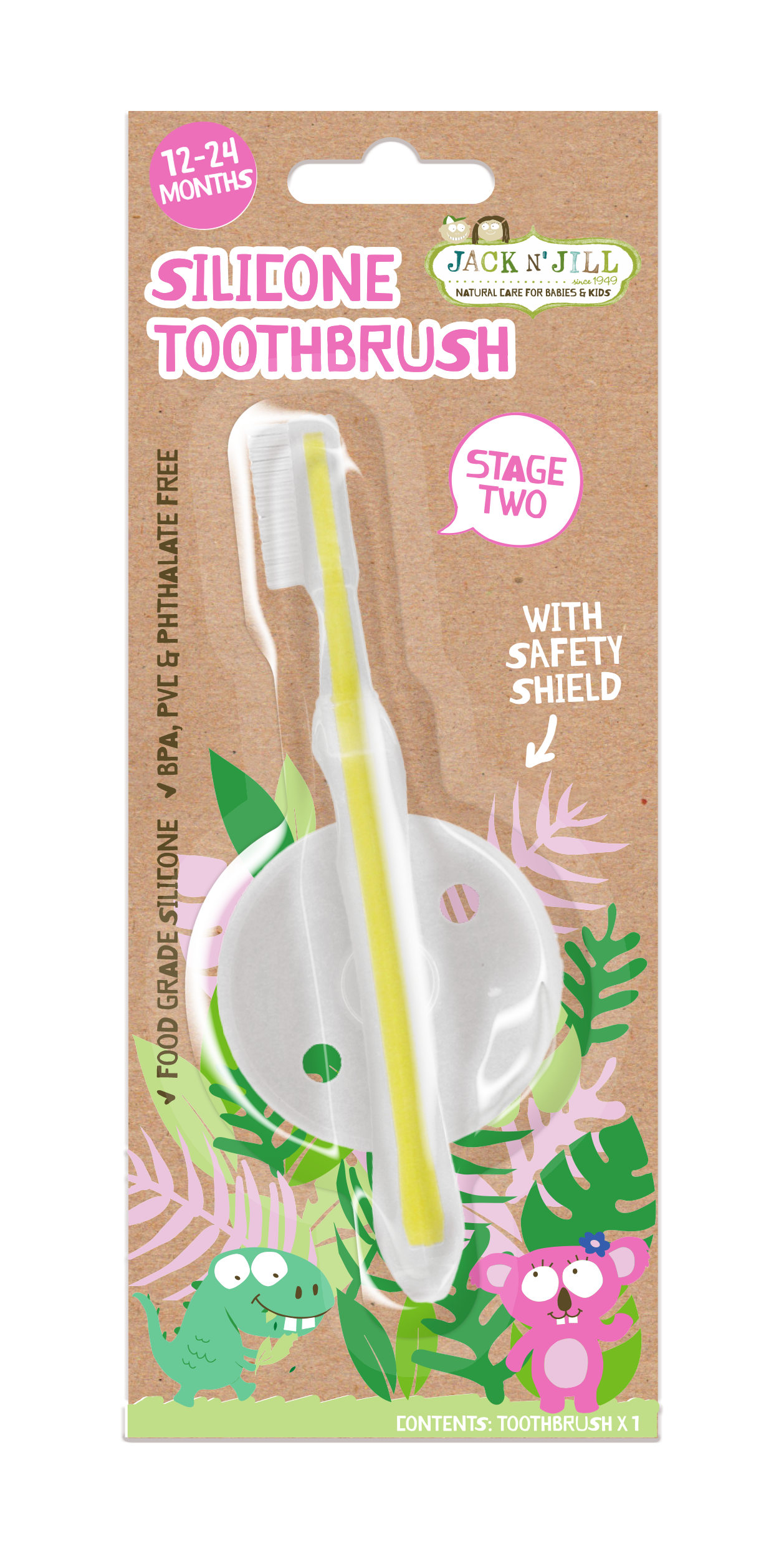 Jack N' Jill Stage 2 Silicone Toothbrush