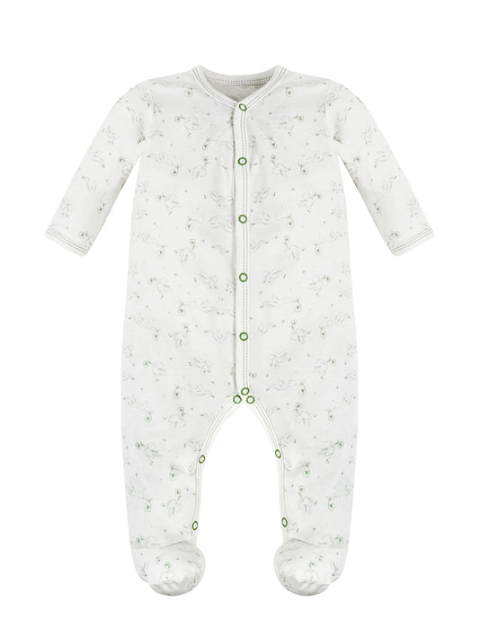 Front Snap Stork Footie