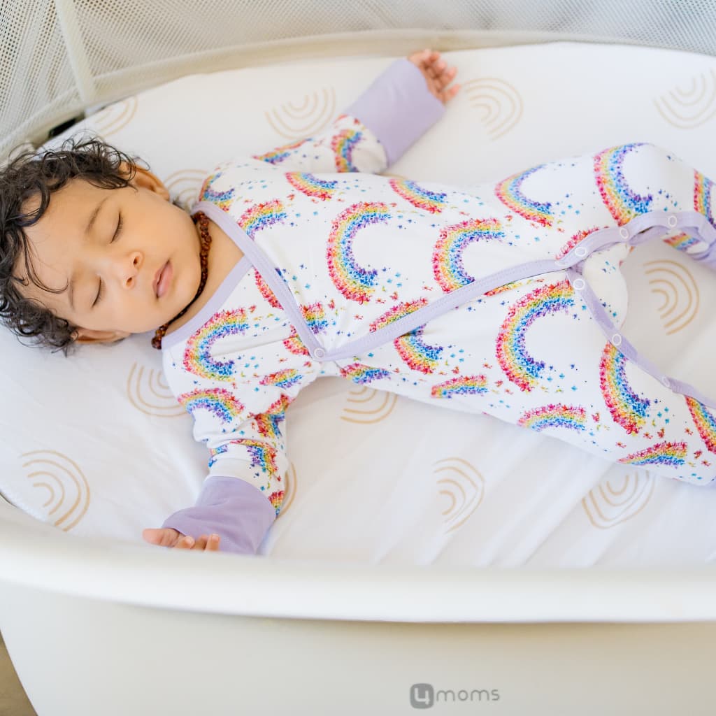 Flower Shower Rainbow Newborn Bamboo Kimono Coverall by Cocomoon Hawaii