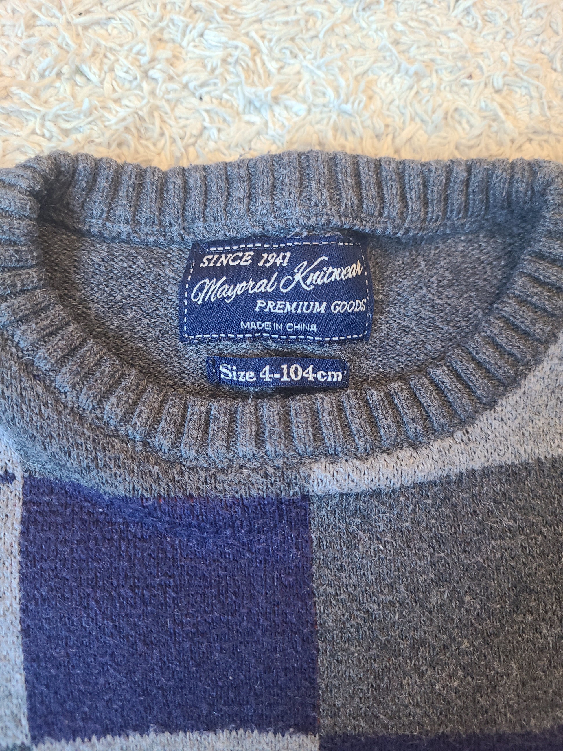 mayoral knit wool cotton toddler sweater