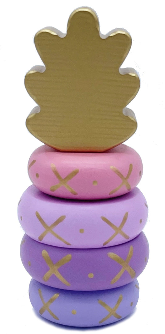 Wood Pineapple Stacking Toy